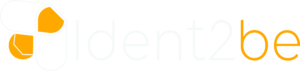 Engels: "Ident2be logo: stylized representation of identity and access management." Nederlands: "Ident2be logo: gestileerde weergave van identiteits- en toegangsbeheer."